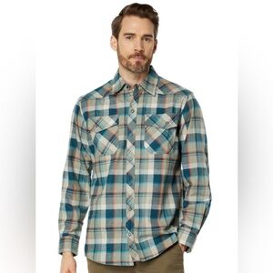 L.L. Bean Plaid Flannel Button Down Shirt Men’s Large Tall Katahdin Performance